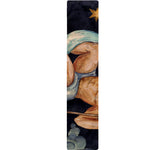 Watercolor Aquarius Zodiac Sign Print Table Runner