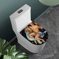 Watercolor Aquarius Zodiac Sign Print Toilet Lid Cover