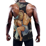 Watercolor Aquarius Zodiac Sign Print Training Tank Top