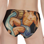 Watercolor Aquarius Zodiac Sign Print Women's Panties