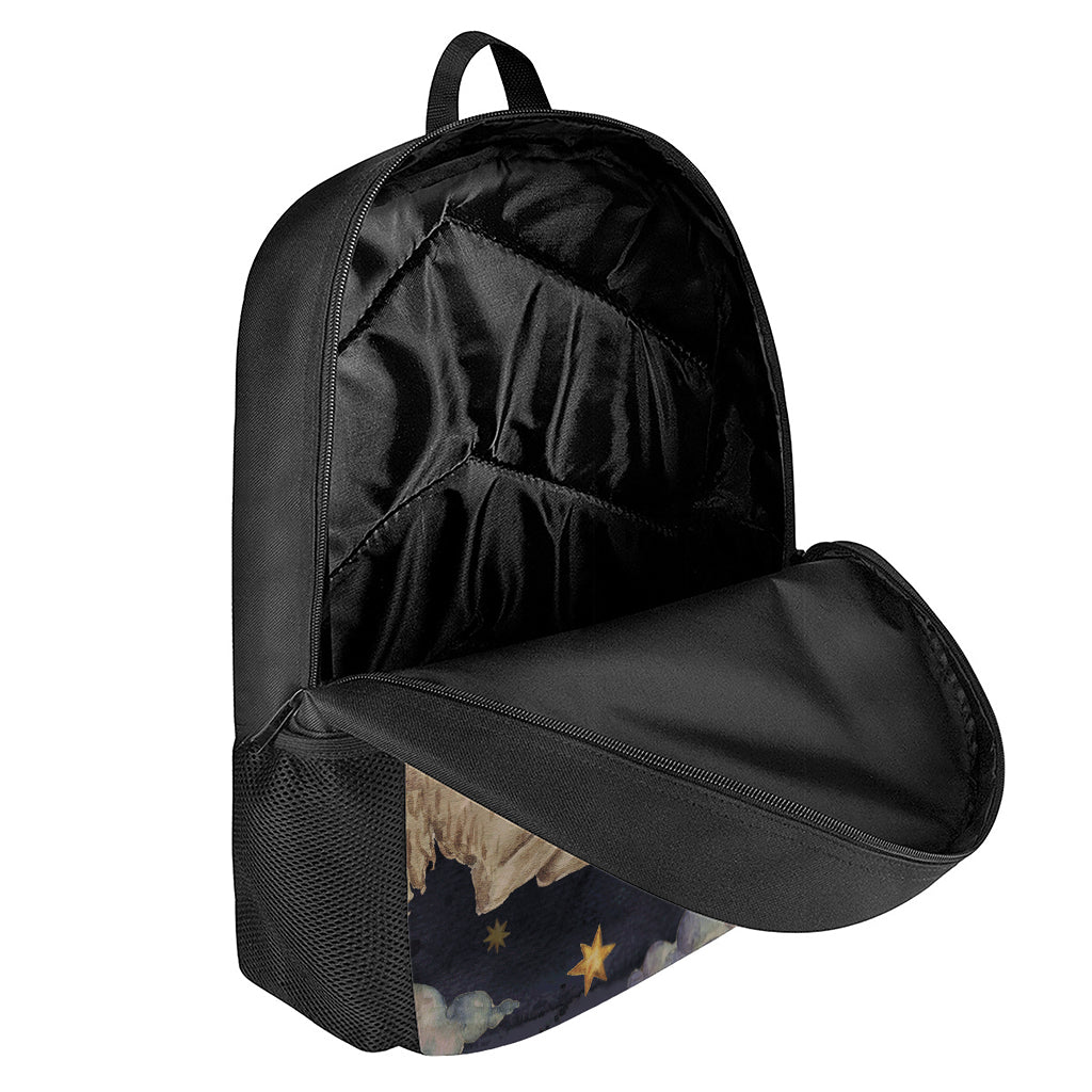 Watercolor Aries Zodiac Sign Print 17 Inch Backpack