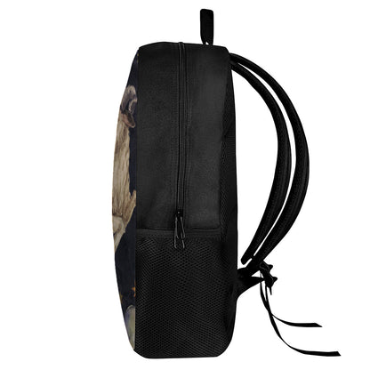 Watercolor Aries Zodiac Sign Print 17 Inch Backpack