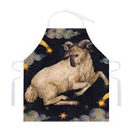Watercolor Aries Zodiac Sign Print Adjustable Apron