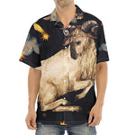 Watercolor Aries Zodiac Sign Print Aloha Shirt