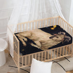 Watercolor Aries Zodiac Sign Print Baby Crib Sheet