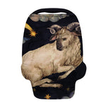 Watercolor Aries Zodiac Sign Print Baby Seat Cover