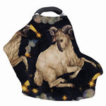 Watercolor Aries Zodiac Sign Print Baby Seat Cover