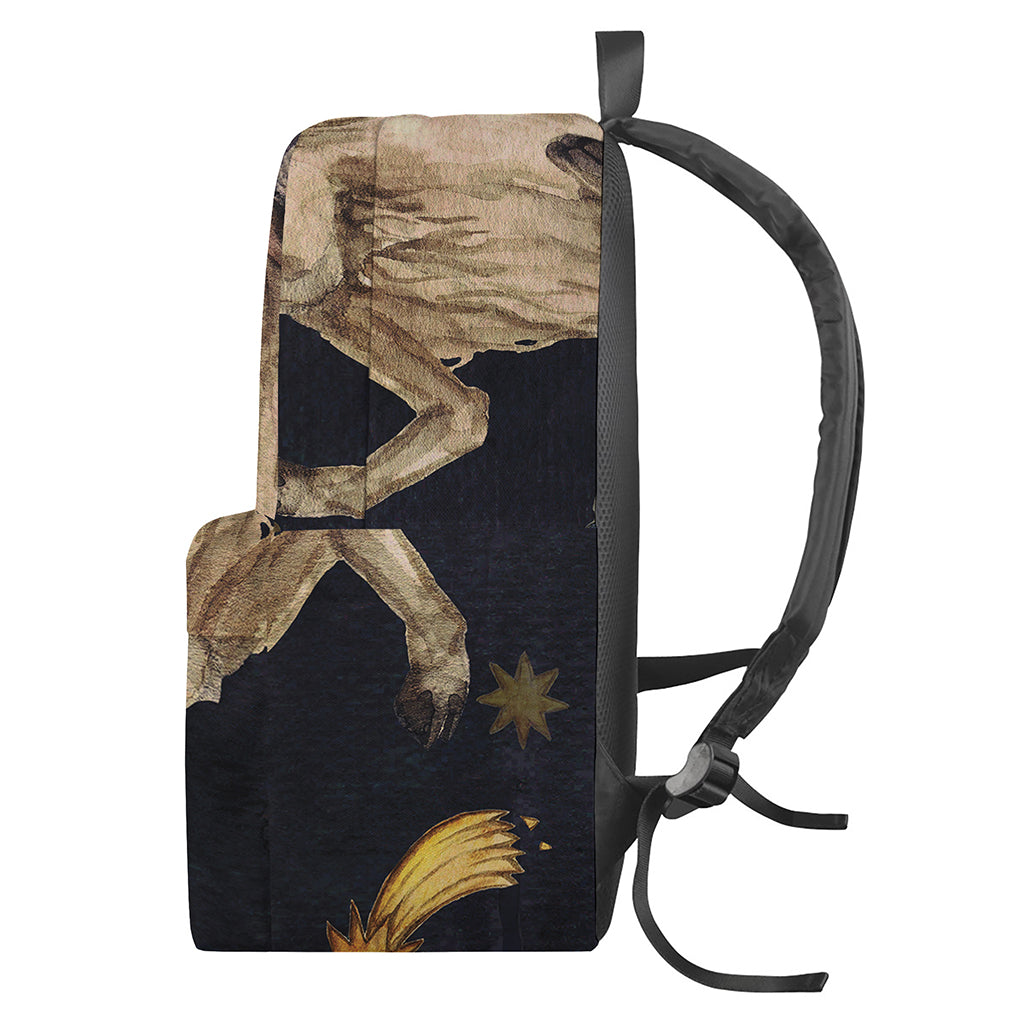 Watercolor Aries Zodiac Sign Print Backpack