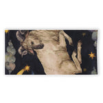 Watercolor Aries Zodiac Sign Print Beach Towel