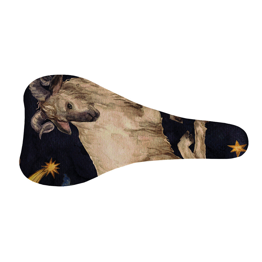 Watercolor Aries Zodiac Sign Print Bicycle Seat Cover