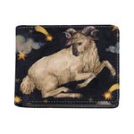 Watercolor Aries Zodiac Sign Print Bifold Wallet