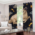 Watercolor Aries Zodiac Sign Print Dimout Grommet Curtains