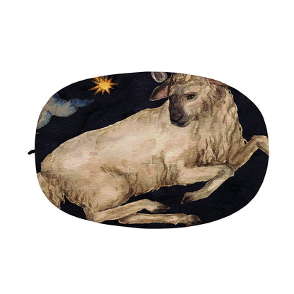 Watercolor Aries Zodiac Sign Print Car Side Mirror Covers