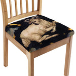 Watercolor Aries Zodiac Sign Print Chair Cushion Cover