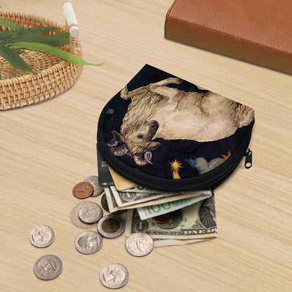 Watercolor Aries Zodiac Sign Print Coin Purse