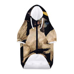 Watercolor Aries Zodiac Sign Print Dog Zip Up Hoodie
