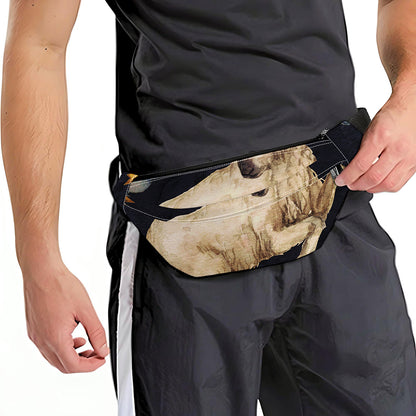Watercolor Aries Zodiac Sign Print Fanny Pack