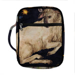 Watercolor Aries Zodiac Sign Print Front Pocket Bible Bag