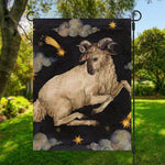Watercolor Aries Zodiac Sign Print Garden Flag