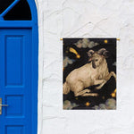 Watercolor Aries Zodiac Sign Print Garden Flag