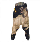 Watercolor Aries Zodiac Sign Print Hammer Pants