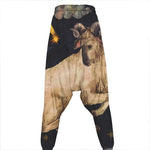 Watercolor Aries Zodiac Sign Print Hammer Pants