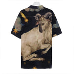 Watercolor Aries Zodiac Sign Print Hawaiian Shirt