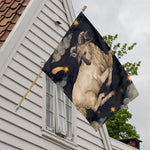 Watercolor Aries Zodiac Sign Print House Flag