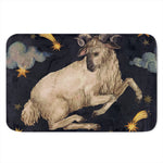 Watercolor Aries Zodiac Sign Print Indoor Door Mat