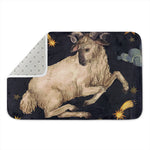 Watercolor Aries Zodiac Sign Print Indoor Door Mat
