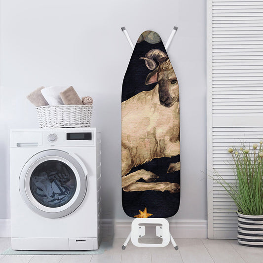 Watercolor Aries Zodiac Sign Print Ironing Board Cover