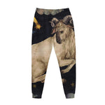 Watercolor Aries Zodiac Sign Print Jogger Pants