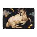 Watercolor Aries Zodiac Sign Print Kitchen Mat