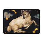 Watercolor Aries Zodiac Sign Print Kitchen Mat