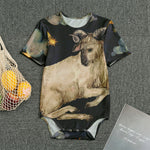 Watercolor Aries Zodiac Sign Print Men's Bodysuit