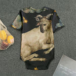 Watercolor Aries Zodiac Sign Print Men's Bodysuit