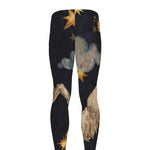 Watercolor Aries Zodiac Sign Print Men's leggings