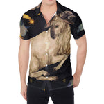 Watercolor Aries Zodiac Sign Print Men's Shirt