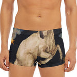 Watercolor Aries Zodiac Sign Print Men's Short Boxer Briefs