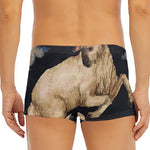 Watercolor Aries Zodiac Sign Print Men's Short Boxer Briefs