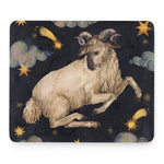 Watercolor Aries Zodiac Sign Print Mouse Pad