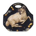 Watercolor Aries Zodiac Sign Print Neoprene Lunch Bag