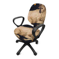 Watercolor Aries Zodiac Sign Print Office Chair Cover