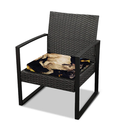 Watercolor Aries Zodiac Sign Print Outdoor Seat Cushion Cover