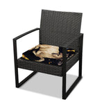 Watercolor Aries Zodiac Sign Print Outdoor Seat Cushion Cover