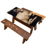 Watercolor Aries Zodiac Sign Print Picnic Table Cover