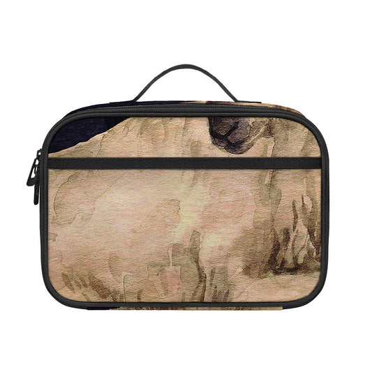 Watercolor Aries Zodiac Sign Print Portable Lunch Bag