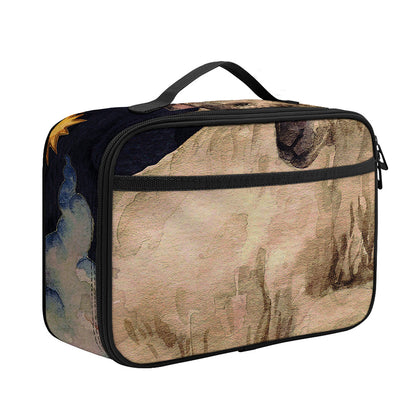 Watercolor Aries Zodiac Sign Print Portable Lunch Bag