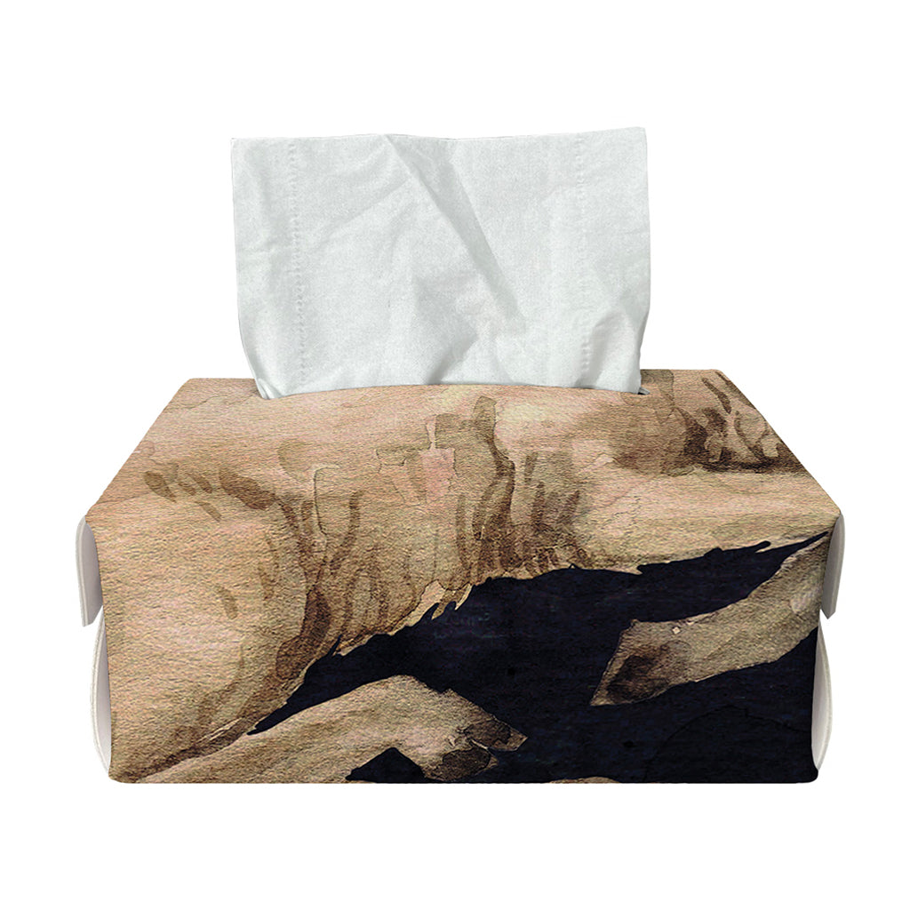 Watercolor Aries Zodiac Sign Print Rectangle Tissue Box Cover