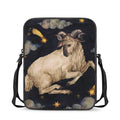 Watercolor Aries Zodiac Sign Print Rectangular Crossbody Bag